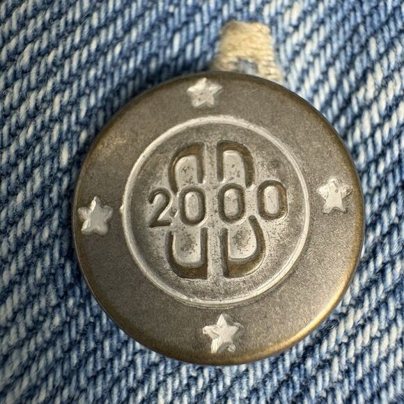 VTG Women L Embroidered Native Denim Vest Sleeveless 80s Western Boho Hippie USA - Picture 4 of 11